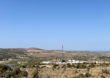 Drilling rig on KOC-04 well pre spud - Gulpinar Project
